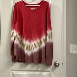 Terra & Sky waffle knit sweatshirt